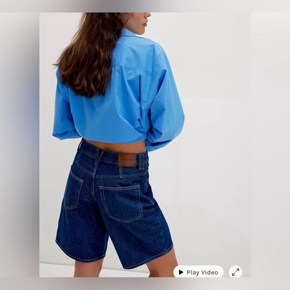 NWT Free People We The Free Montana Shorts dark rinse denim blue 25, 27, 29, 31 - Picture 6 of 14
